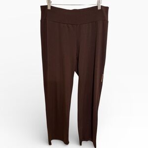 Smartwool Brown Base Layer Wider-Leg Pants - Size XL - Merino Wool